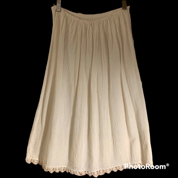 Ao Poi skirt handmade cotton fabric from Paraguay boho - Picture 8 of 8